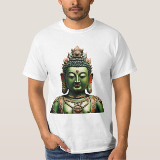 73 Green Tara - Buddhist Mask T-Shirt