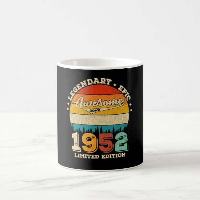 73 Year Old Bday 1952 Awesome 73rd Birthday Gift Coffee Mug (Center)