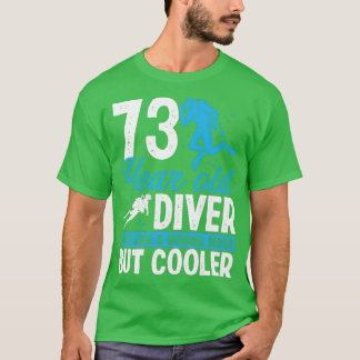 73 Year Scuba Diving Diver Snorkel 73 Birthday T-Shirt