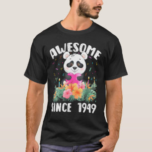 73 Years Old Panda Lover Awesome Since 1949 73th B T-Shirt