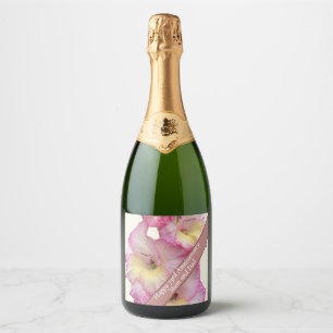 73rd Anniversary Editable Sparkling Wine Label