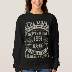 73rd Birthday Gifts For Men 73 Year Old Bday Septe Sweatshirt