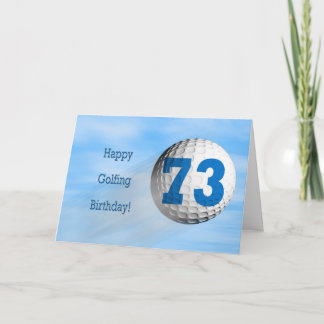 73rd birthday golfing card