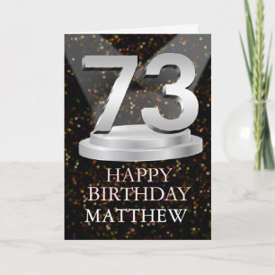73rd Birthday Spotlights Add A Name Card