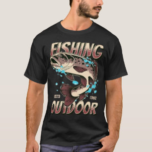 73Rd Birthday Vintage 1948 Fishing Fisherman 73 Ye T-Shirt
