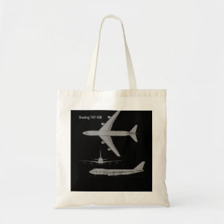 747 Aeroplane Hand drawn Graphic Tee plane Tote Bag