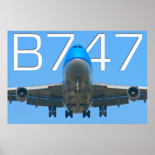 747 AIRLINER POSTER