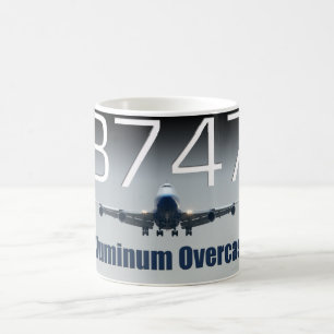 747 ALUMINUM OVERCAST COFFEE MUG