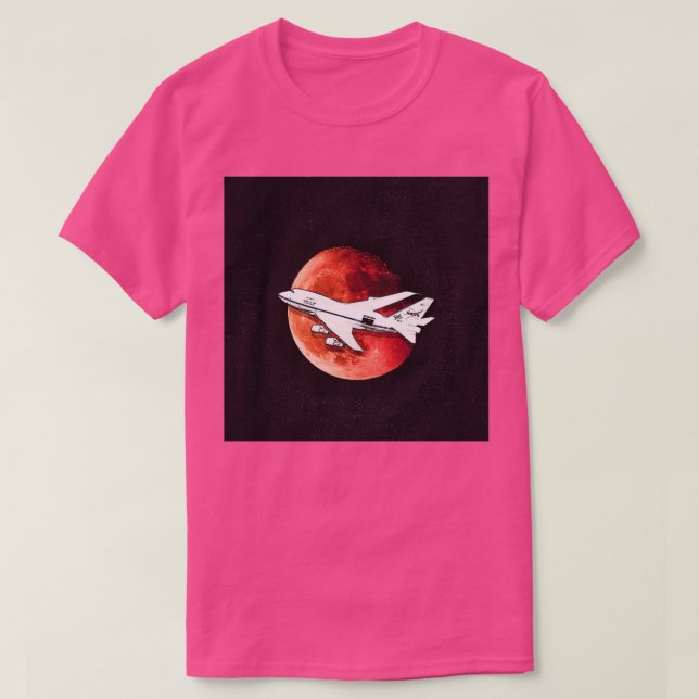 747 In Space  T-Shirt (Design Front)