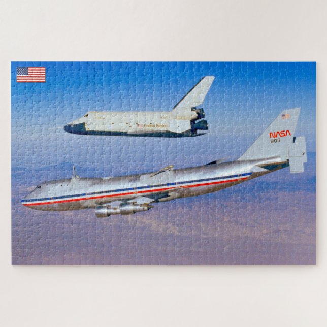 747 SPACE SHUTTLE CARRIER AIRCRAFT (20x30 INCH) Jigsaw Puzzle (Horizontal)