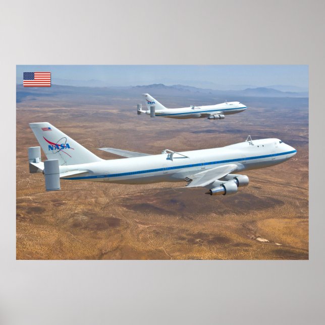 747 Space Shuttle Carrier Aircraft Poster (Front)