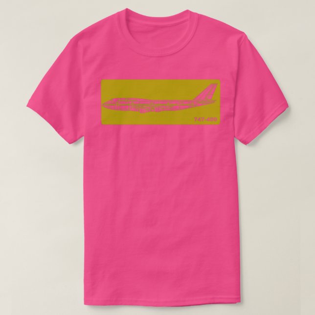 747 Stencil  T-Shirt (Design Front)