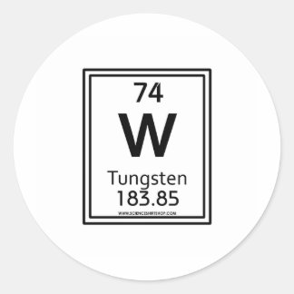 74 Tungsten Classic Round Sticker