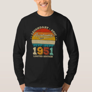 74 Year Old Bday 1951 Awesome 74th Birthday Gift T-Shirt