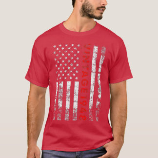 74 Year Old Gifts Vintage 1948 American Flag 74th  T-Shirt