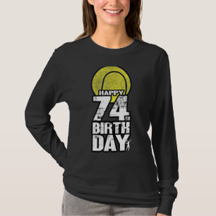 74 Years Old Vintage Tennis 74th Birthday T-Shirt