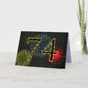 74th Birthday Party Invitation
