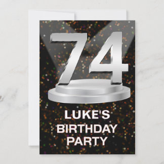 74th Birthday Party Invitation Add a Name