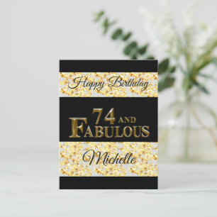 74th Birthday  Postcard