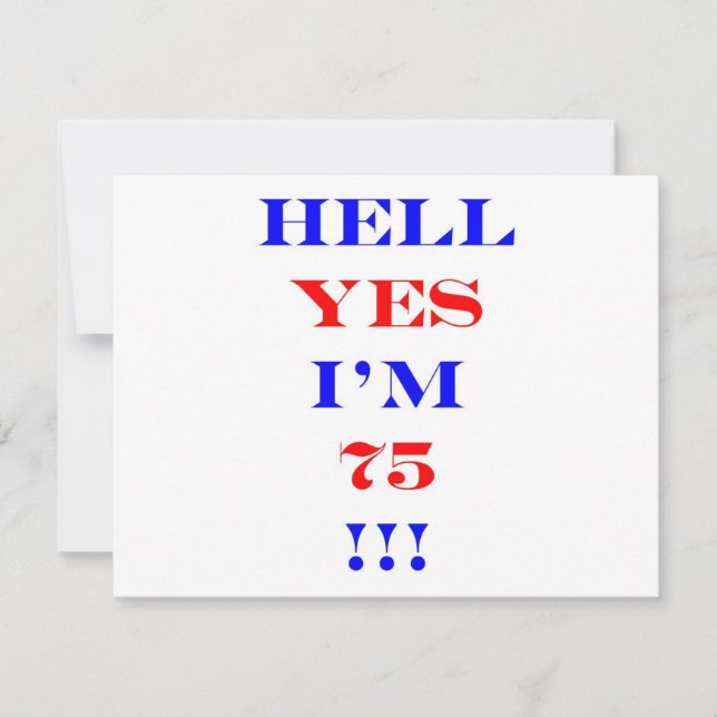 75 Hell yes (Front)