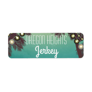 .75"x2.25" Business Product Tag Label Beach Sunset