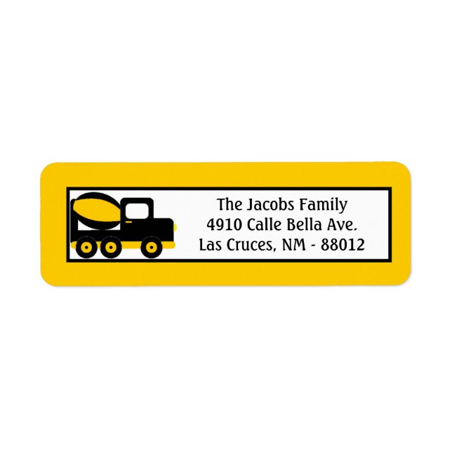 .75"x2.25" Construction Address Label (Front)
