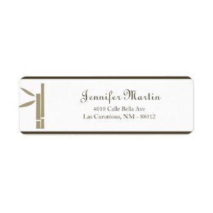 .75"x2.25" Return Address Bamboo Bliss