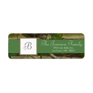 .75"x2.25" Return Address Green Deer and Camo