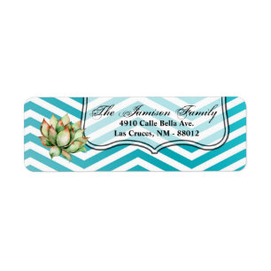 .75"x2.25" Return Address Label Boho Cacti Cactus