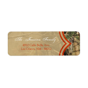 .75"x2.25" Return Address Label Hunters Camoflouge