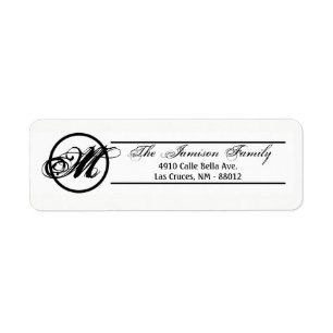 .75"x2.25" Return Address Label Modern Typography