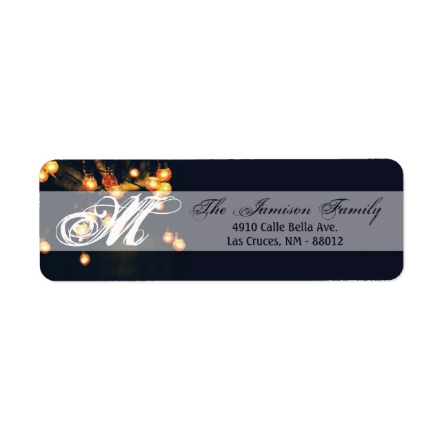 .75"x2.25" Return Address Label Oak Tree String (Front)