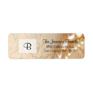 .75"x2.25" Return Address Label Pearl & Lace