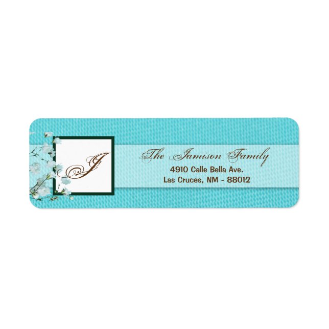 .75"x2.25" Return Address Label Spring Babys Breat (Front)