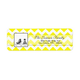 .75"x2.25" Return Address Label Teenage Sneakers