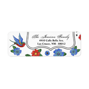 .75"x2.25" Return Address Label Traditional Bird