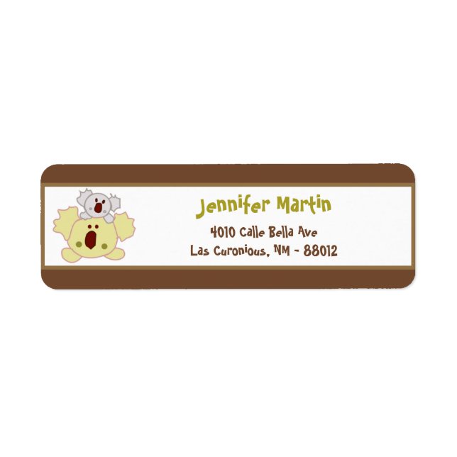 .75"x2.25" Return Address Label Tropical Punch (Front)