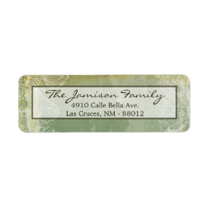 .75"x2.25" Return Address Label Vintage Floral