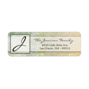 .75"x2.25" Return Address Label Vintage Floral