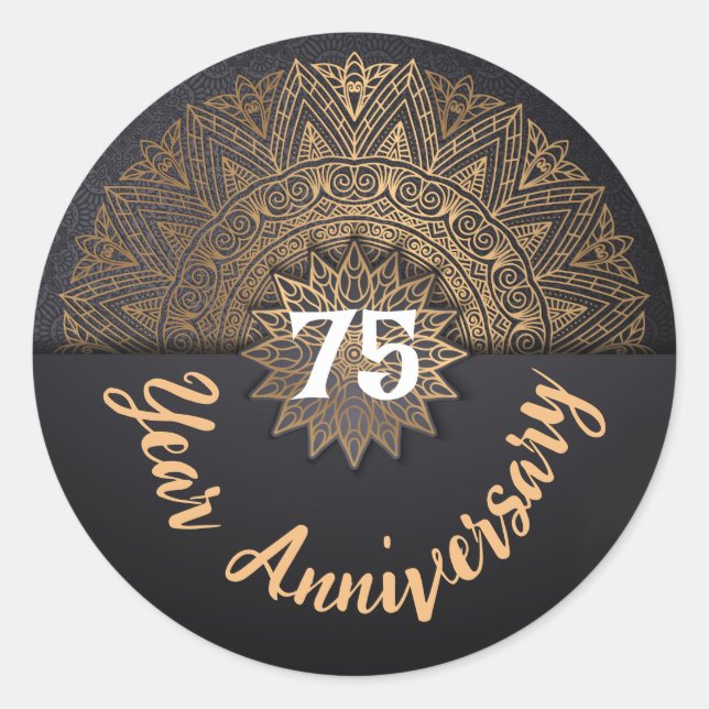 75 Year Anniversary Envelope Seal (Front)