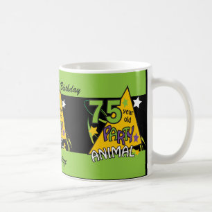 75 Year Old Party Animal - 75th Birthday Coffee Mug