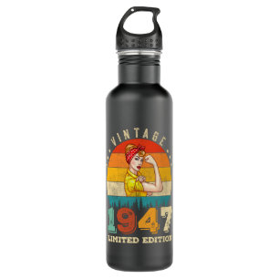 75 Year Old Women Bday 1947 Vintage 75th Birthday 710 Ml Water Bottle