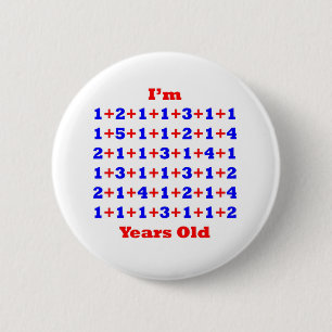 75 Years old! 6 Cm Round Badge