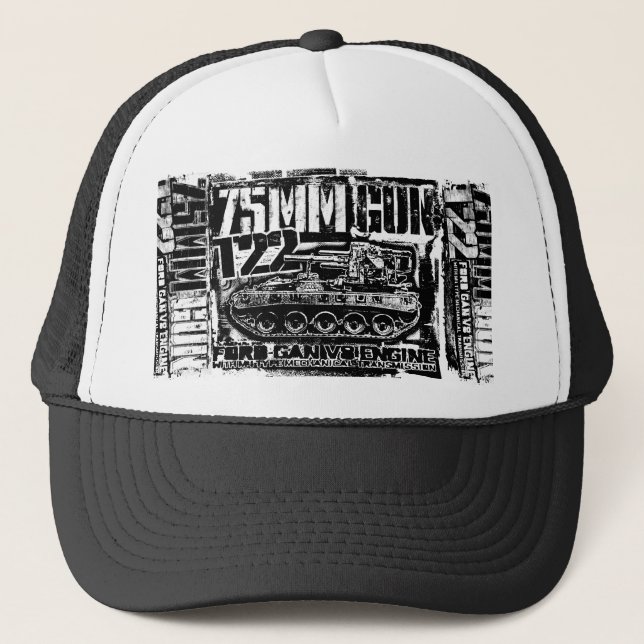 75mm gun T22 Trucker Hat Trucker Hat (Front)