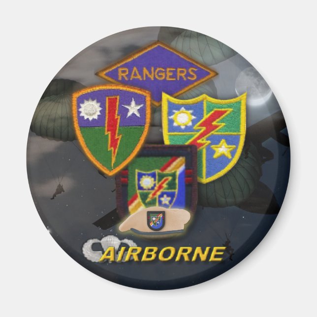 75th airborne rangers patch veterans ww2 magnet (Front)