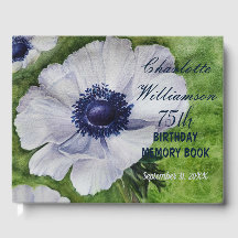 75th Anemone Floral Birthday Memory