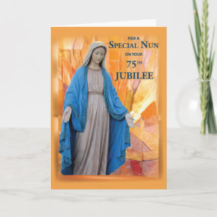 75th Anniversary Jubilee for Catholic Nun, Mary Card