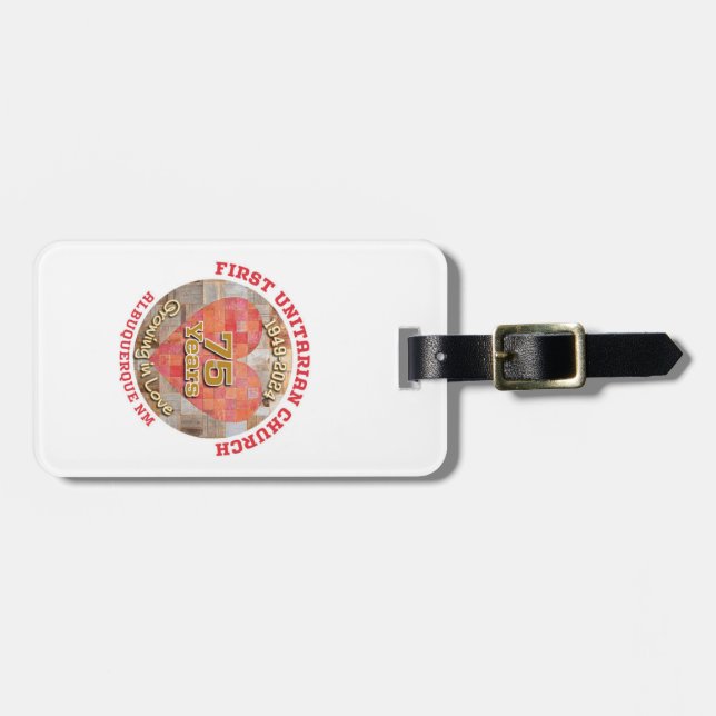 75th Anniversary Luggage Tag (Front Horizontal)