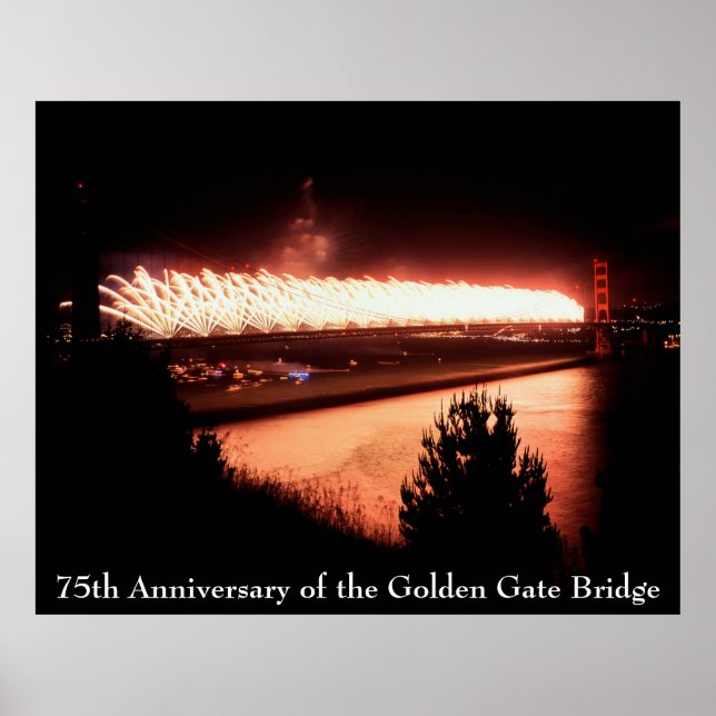 75th Anniversary of the Golden Gate Bridge Poster (Front)