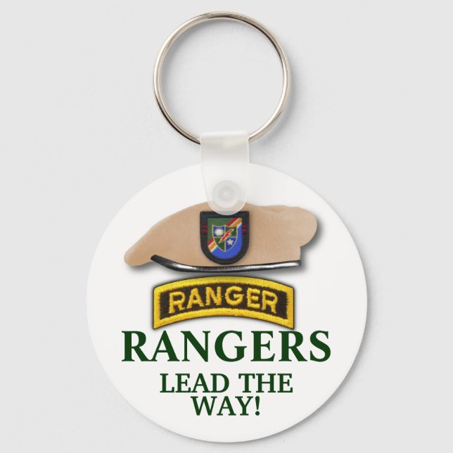 75th army rangers veterans vets vietnam Keychain (Front)